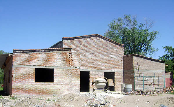 FOTO: el avance de la obra de los sanitarios.