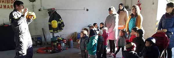 Visita al cuartel de Bomberos Voluntarios