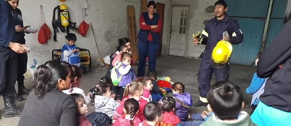 Visita al cuartel de Bomberos Voluntarios