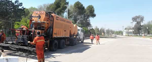 repavimentación del acceso Ruta Provincial 10